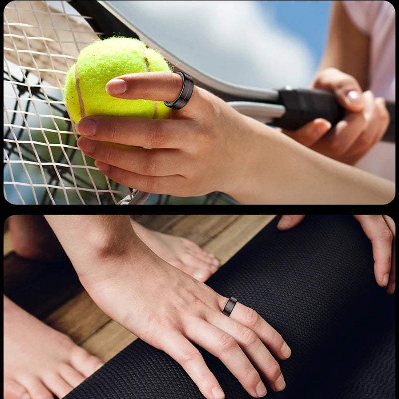 R04 Smart Ring Men Women Health andSleep Monitor 5ATM Waterproof Ring Multi-sport Mode Camera Control Peaceful Pleasures Health and Wellness