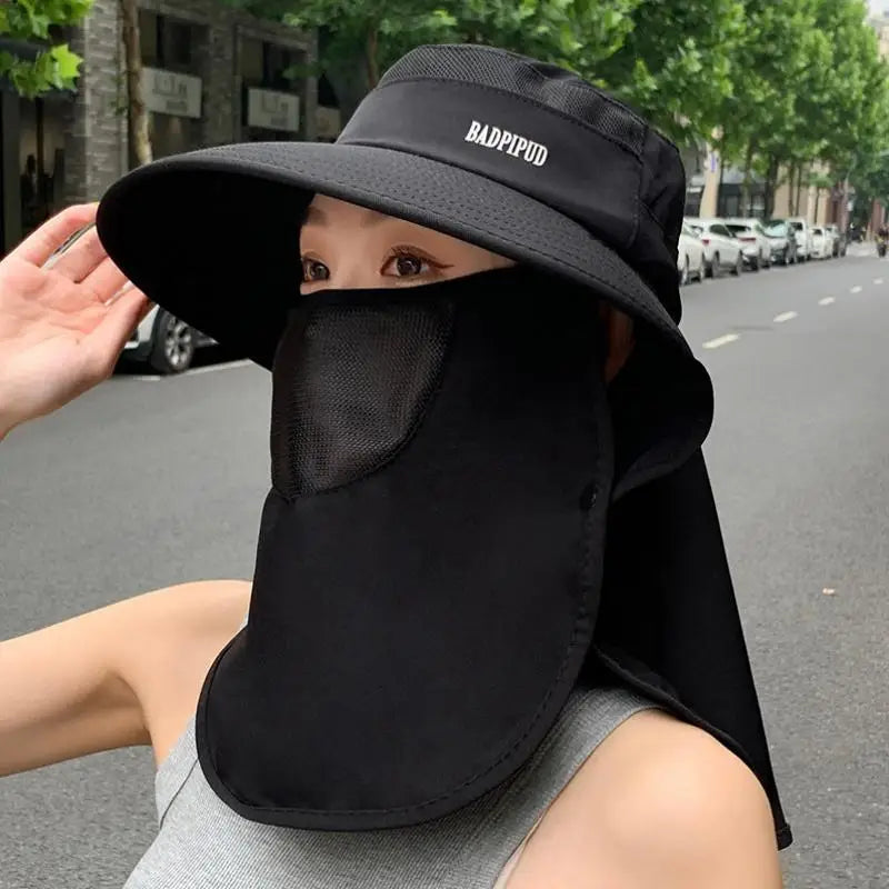 UV Wide Brim Sun Hat with Shawl Neck Cover | Unisex