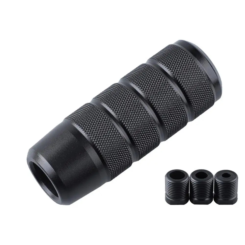Aluminum Alloy Transmission Lever Protective Cover Car Gear Shift Knob Automatic Anti-skid Frosted Car Modification Gear Head Peaceful Pleasures Health and Wellness black