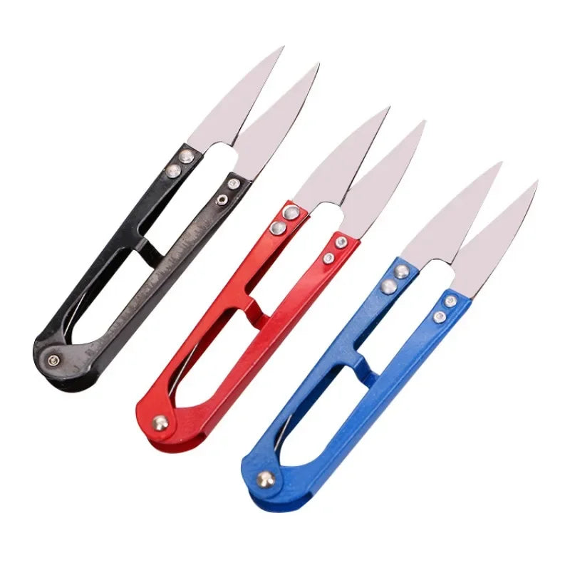 U-Shape Mini Fishing Scissors – Stainless Line Cutter 1/10Pcs