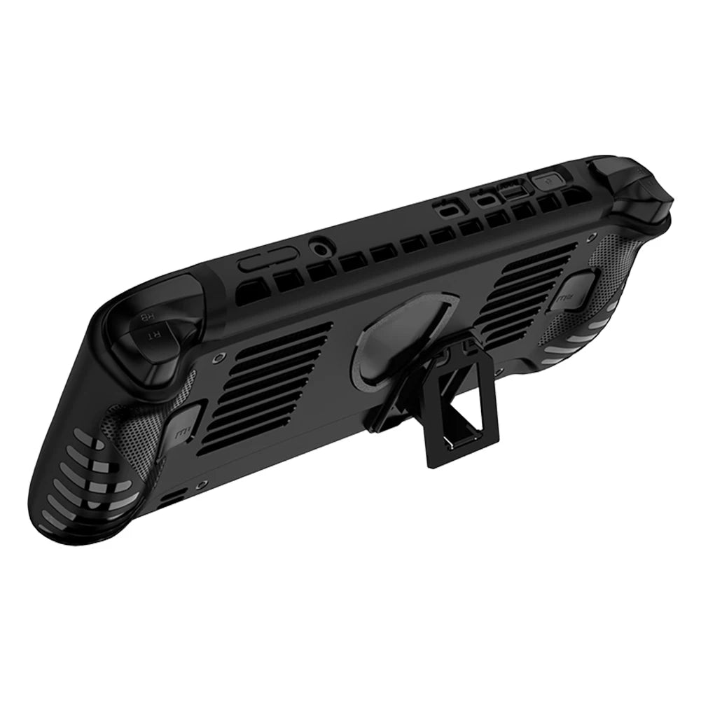 Handheld Game Console Case for MSI Claw 8 AI+ 2025 TPU with Kickstand Host Shell Shockproof Protective Case Anti-Scratch Peaceful Pleasures Health and Wellness black