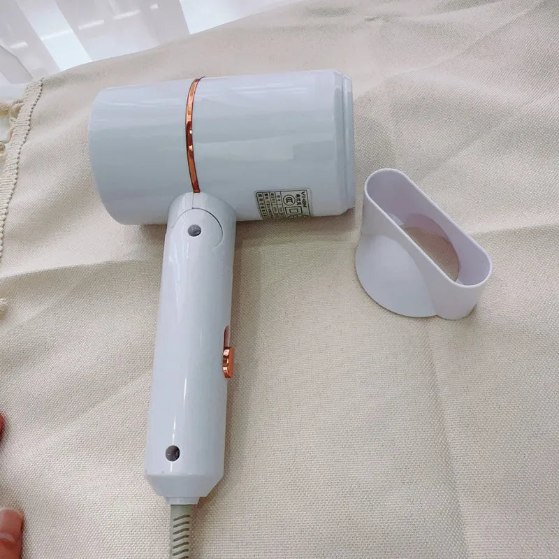 The Latest Foldable Hair Dryer With EU/US/UK Plug, High-Power 19 Second Quick Drying Blue Light Negative Ion Silent Hair Dryer Peaceful Pleasures Health and Wellness J-White US