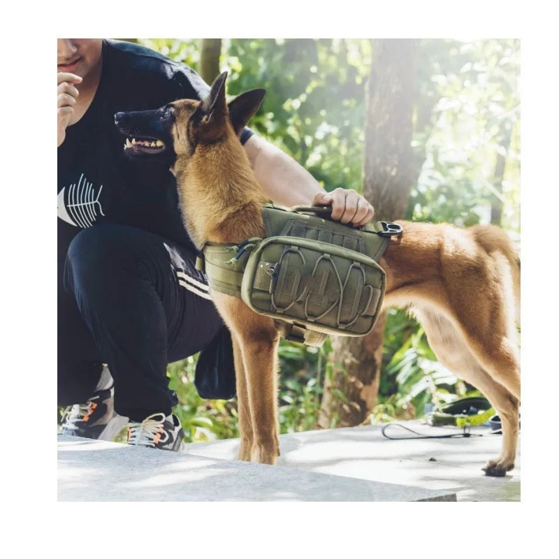 Nylon Tactical Dog Harness Vest for Medium & Large Dogs Tactical Dog Harness Peaceful Pleasures Health and Wellness