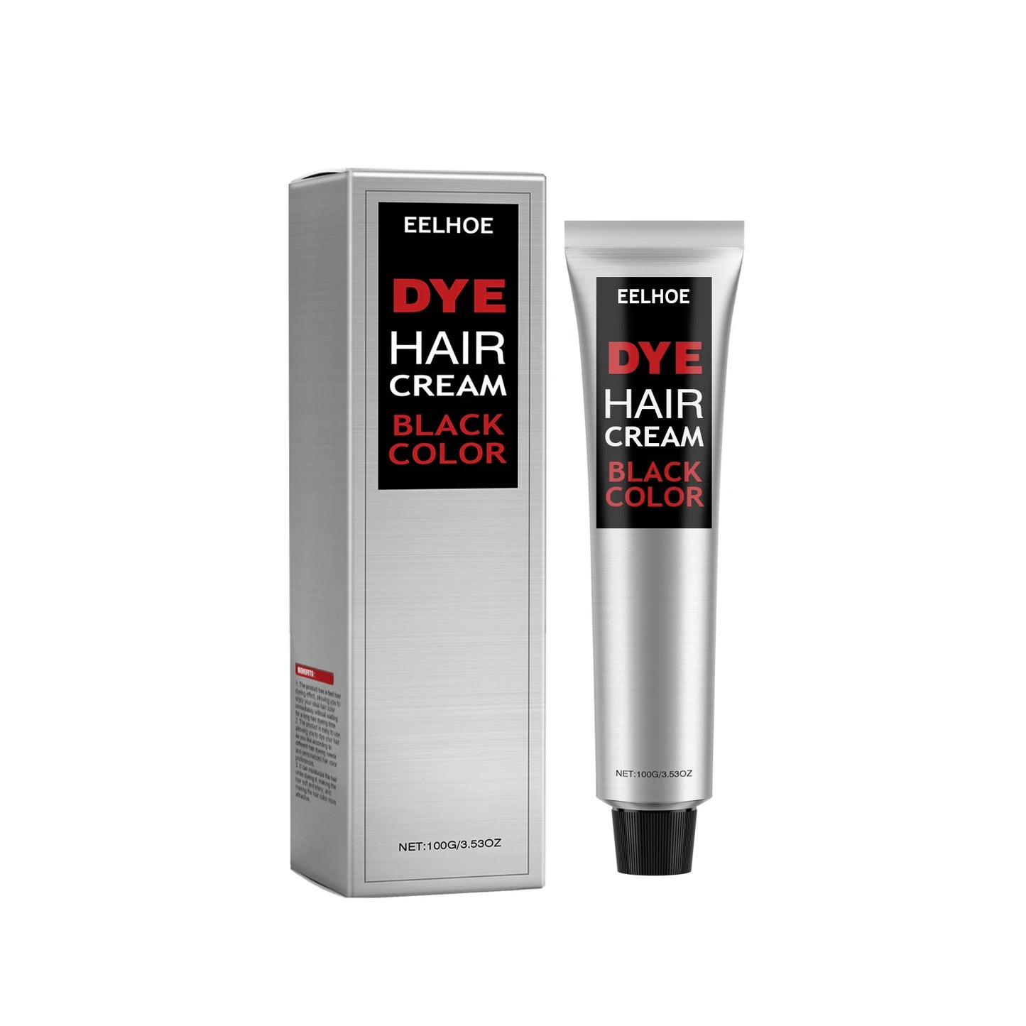 EELHOE Hair Color Cream – Gray Coverage, Semi-Permanent, Long-Lasting Shine Peaceful Pleasures Health and Wellness Black