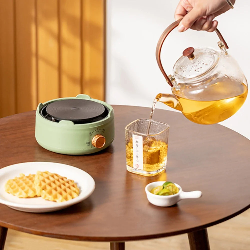 EU/US/UK New Electric Cookware Heating Base 500W Electric Heater Coffee Stove Home Manual Adjustable Temperature Cooking Heater Peaceful Pleasures Health and Wellness