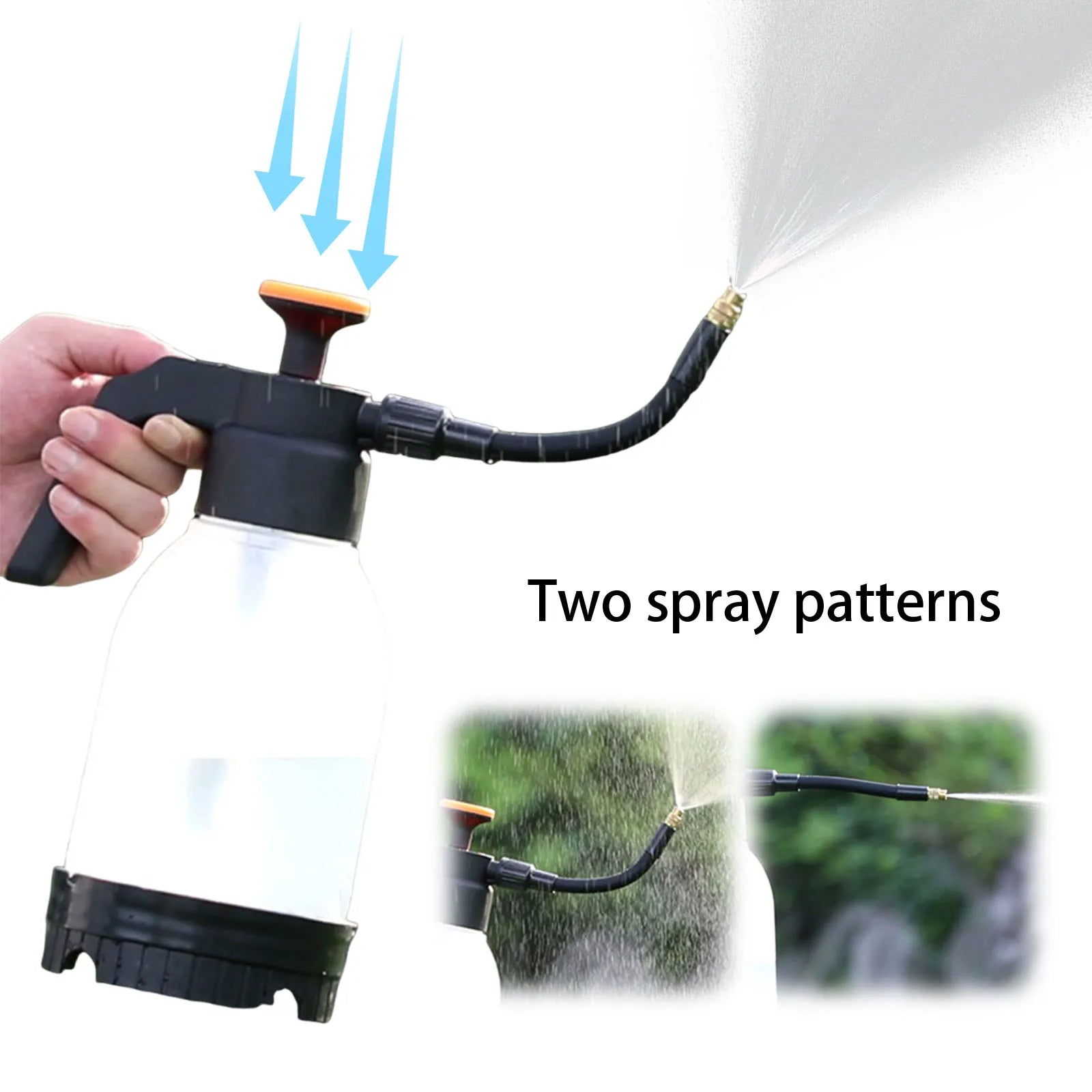 1.2L Garden Flower Spraying Hand-held Car Wash Can Plants Watering For Car Home Gardening Air Pressure Sprayer Cleaning Tools Peaceful Pleasures Health and Wellness