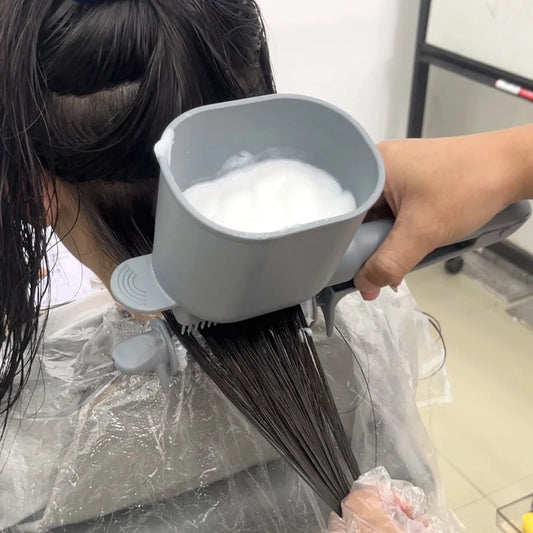 Hair Brush Hairdressing Hair Dye Comb Can Hold Hair Dye Cream Barber Tinting Highlighting Easy Use Practical Hair Styling Tools Peaceful Pleasures Health and Wellness