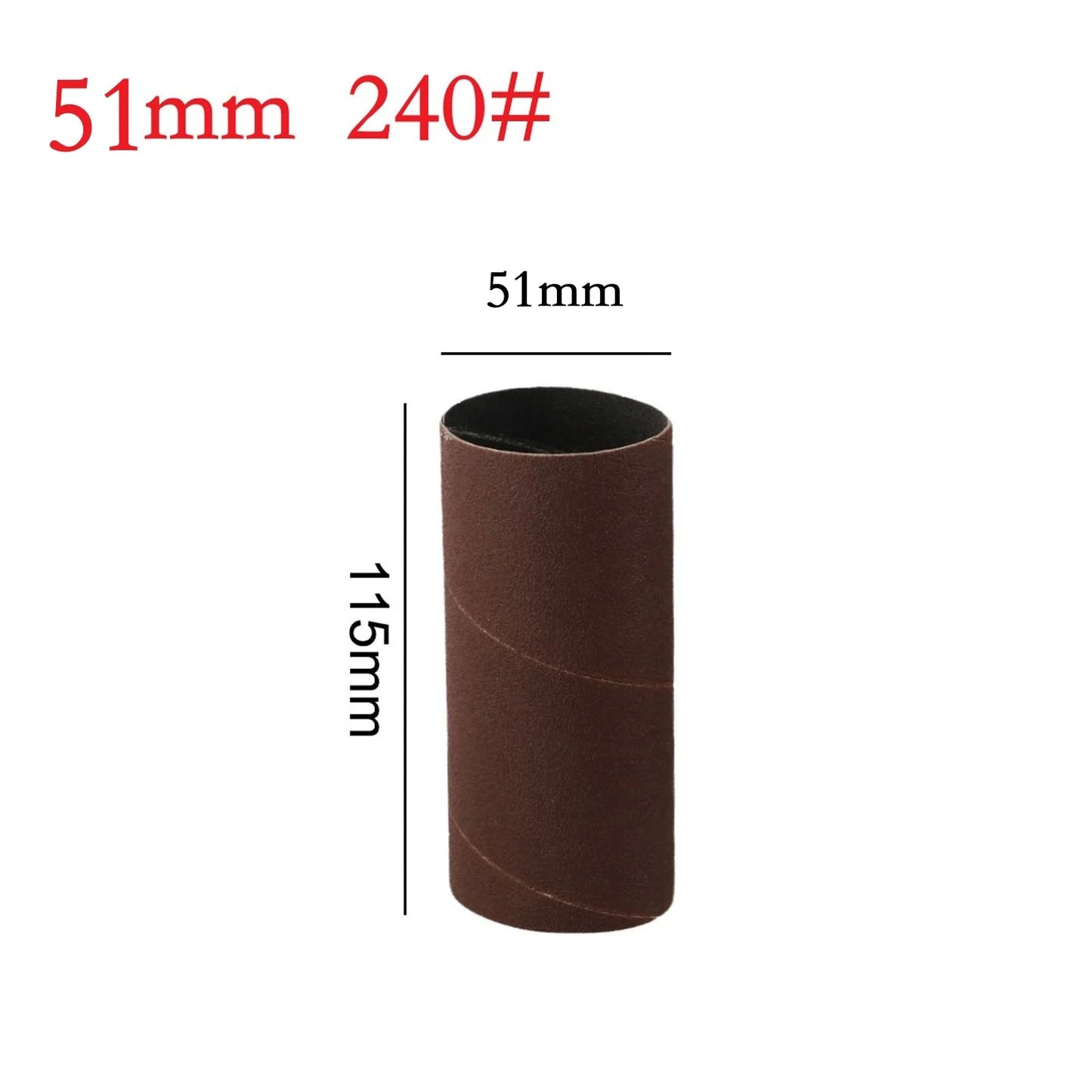 Sanding Drum Sleeves Paper Polishing Tool 80 150 240 Grit Spindle