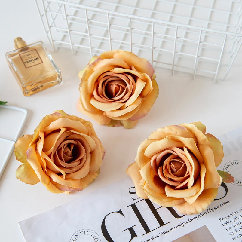 Silk Rose Artificial Flowers for Wedding, Home & DIY Décor