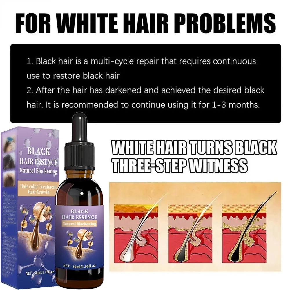 Hair Strengthening Black Essence - Balances Scalp Oil & Unclogs Follicles, Improves Hair Shine. Peaceful Pleasures Health and Wellness