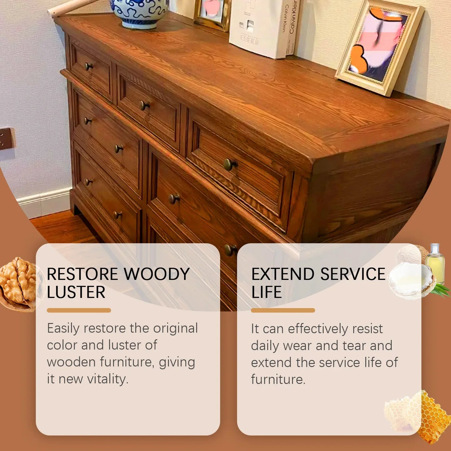 JAKEHOE Wood Furniture Polish Oil – Restore, Shine & Protect Wood Furniture Polish Oasis Select