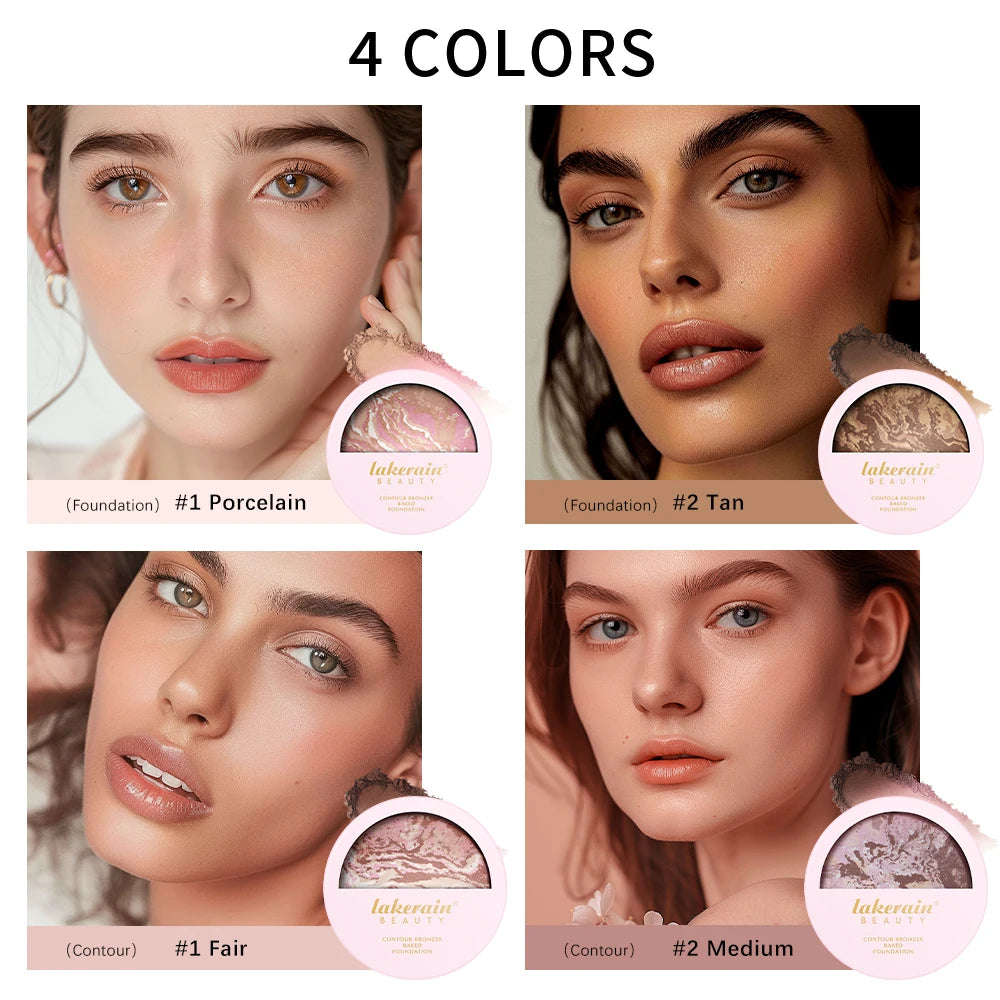 NEW YORK Baked Brighten Color Correcting Powder Foundation Fair Buildable Light to Medium Coverage Demi-Matte Natural Finish Peaceful Pleasures Health and Wellness