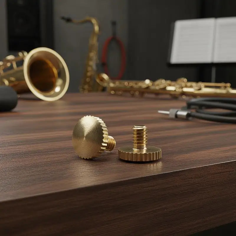 Brass M4 Finger Ring Screws for Trumpet & Saxophone – 2pcs