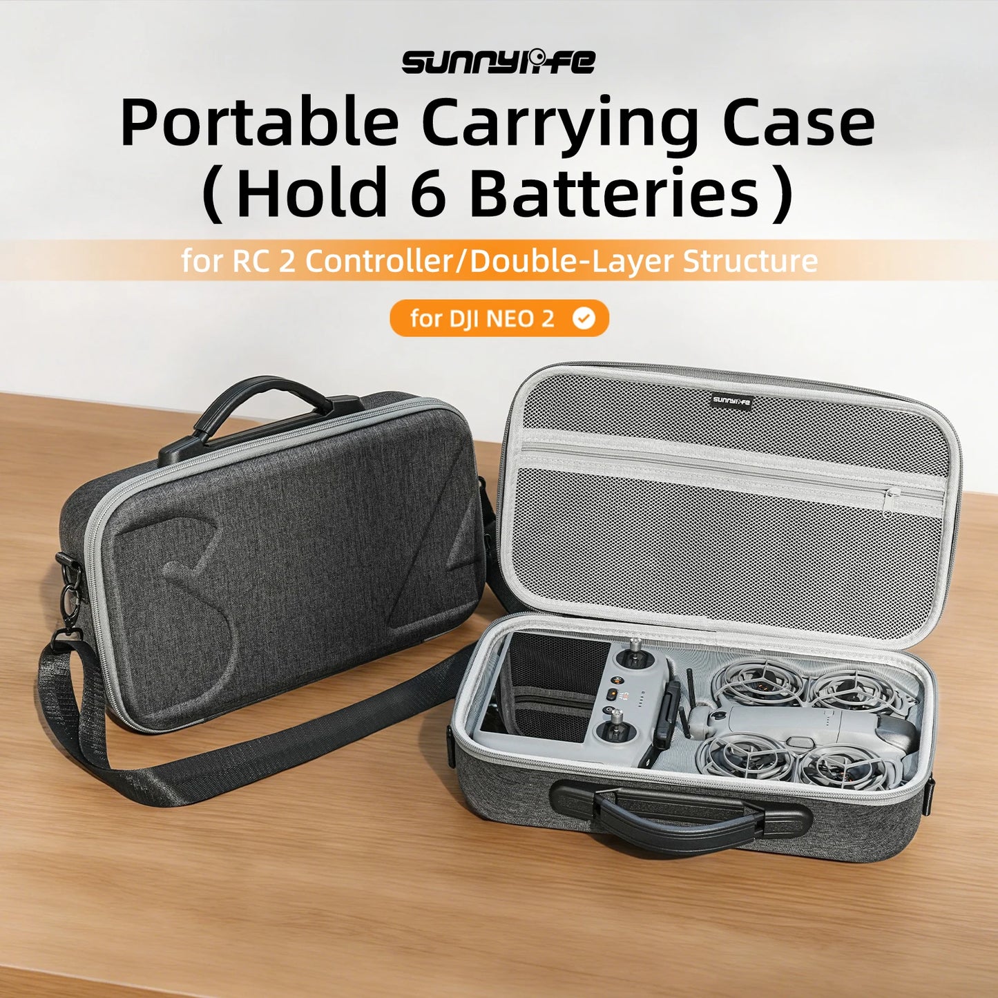 Shockproof And Scratch-Resistant For DJI NEO 2 Storage Case Large Capacity Storage Case RC 2 Storage Case Storage Accessories Peaceful Pleasures Health and Wellness