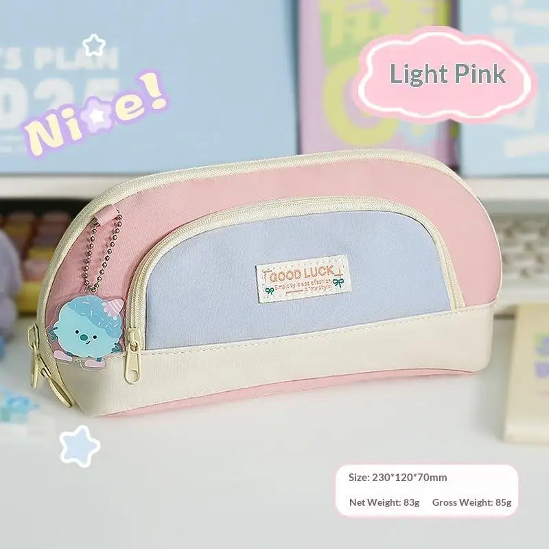 Dopamine Magnetic Pencil Case – Large Capacity Stationery Bag