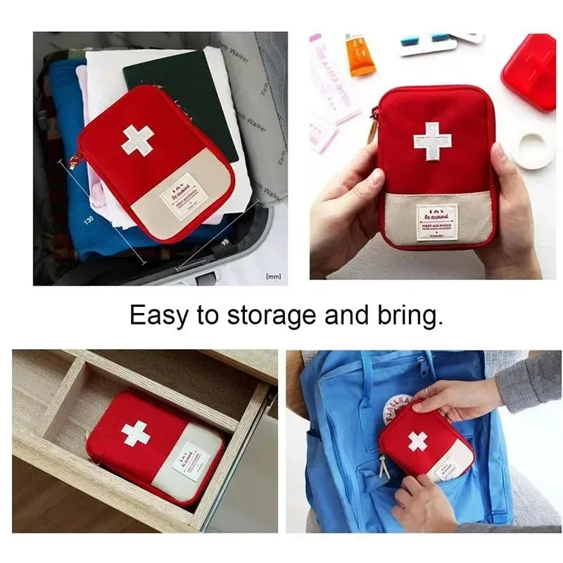 Outdoor Travel Medicine Storage Box Portable Health Kit Portable Medicine Epidemic Prevention Kit Medical Emergency Peaceful Pleasures Health and Wellness