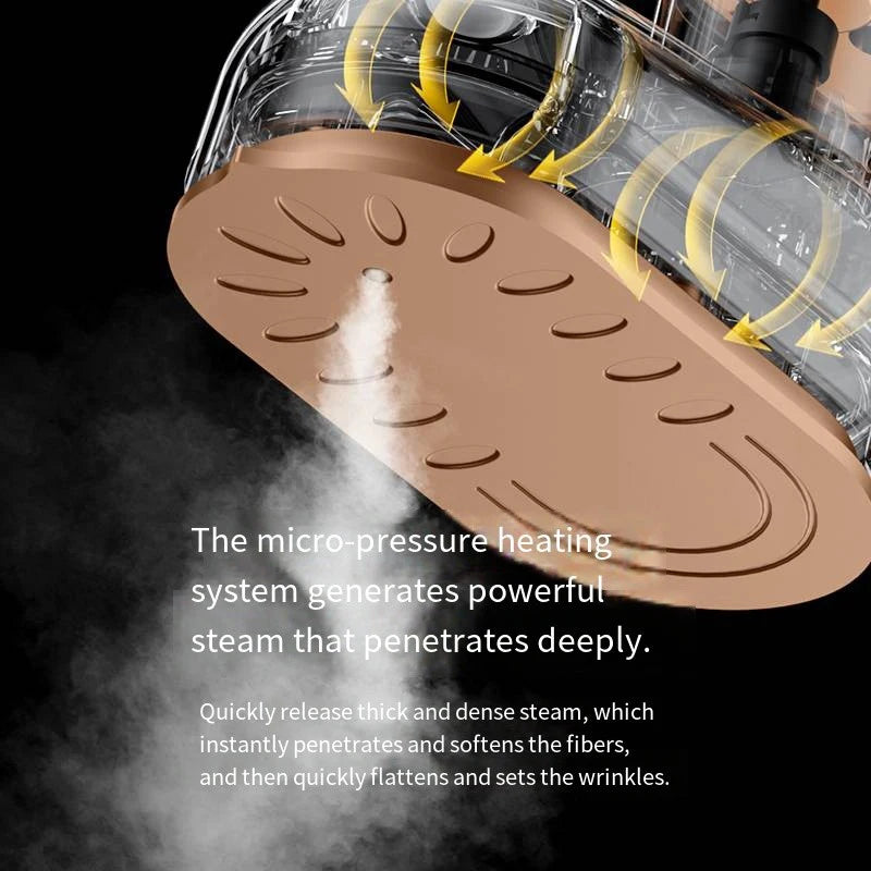 Mini Rotating Electric Travel Iron Dual Steam and Dry Use Portable Water Spray Gentle on Clothes Fast Heating Garment Care Tool Peaceful Pleasures Health and Wellness