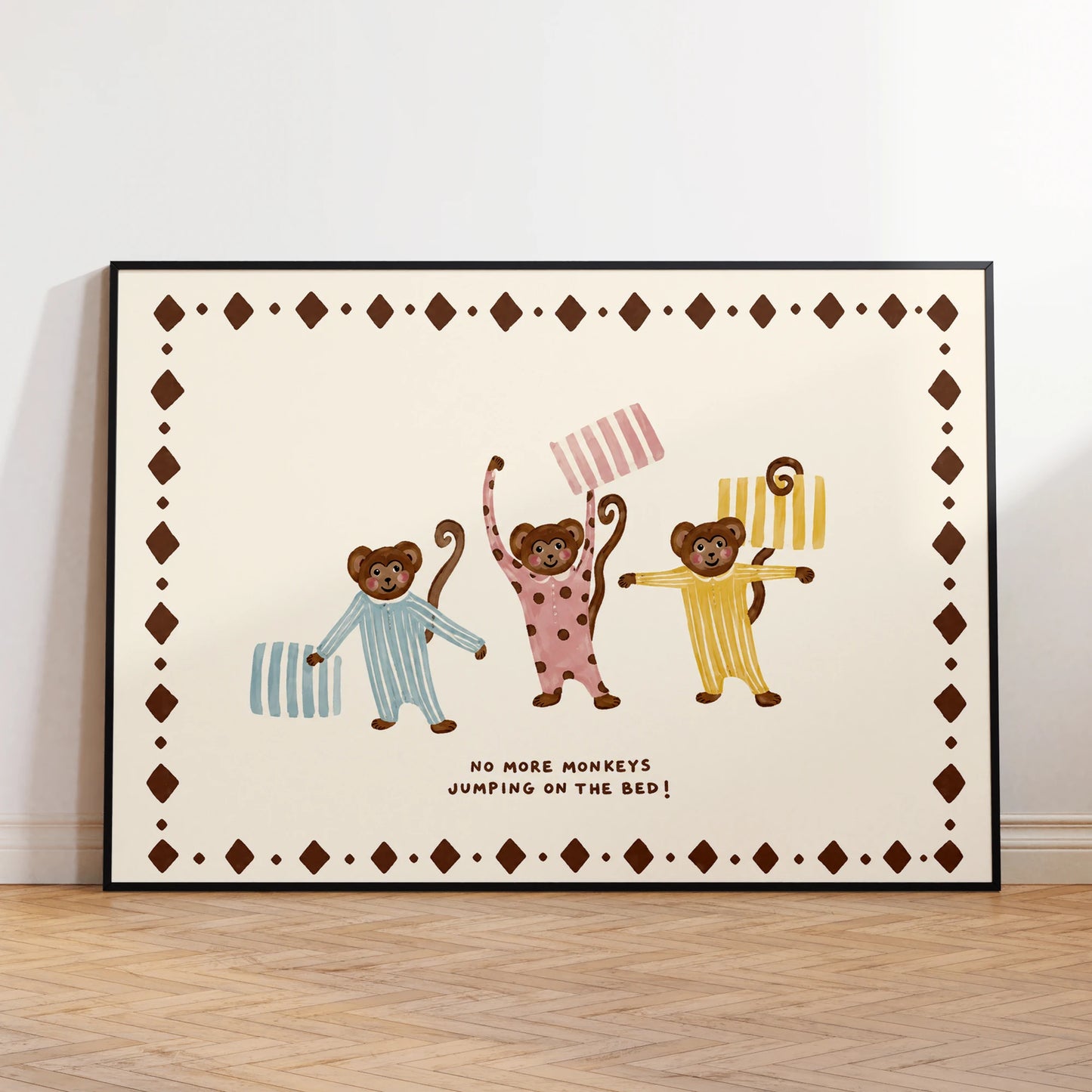 Colorful Monkey Canvas Wall Art Print | Home Decor Poster