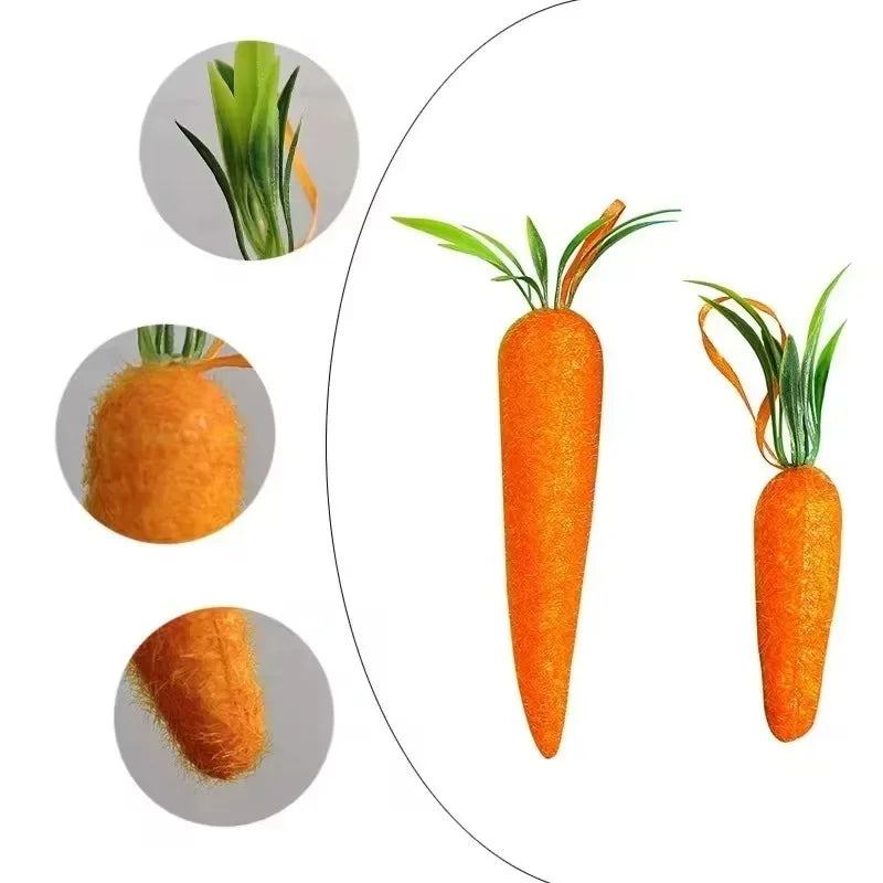 Mini Foam Easter Carrot Hanging Decorations – 6 to 120 Pack