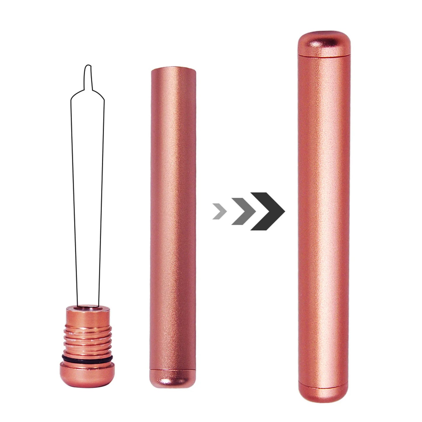 Aluminum Storage Tube Container Waterproof Tube Holders for Purse Pocket Travel Peaceful Pleasures Health and Wellness