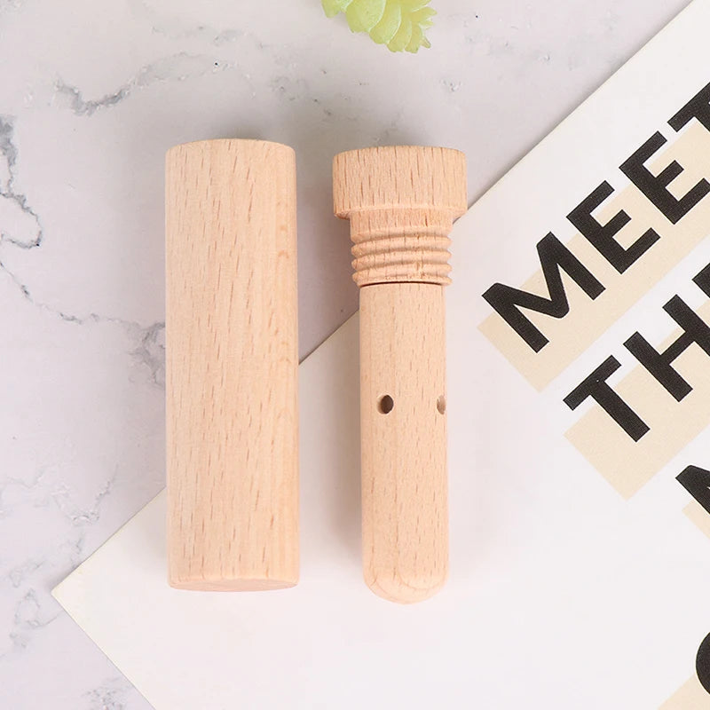 Aromatherapy Wood Nasal Inhaler with Wick | Essential Oil