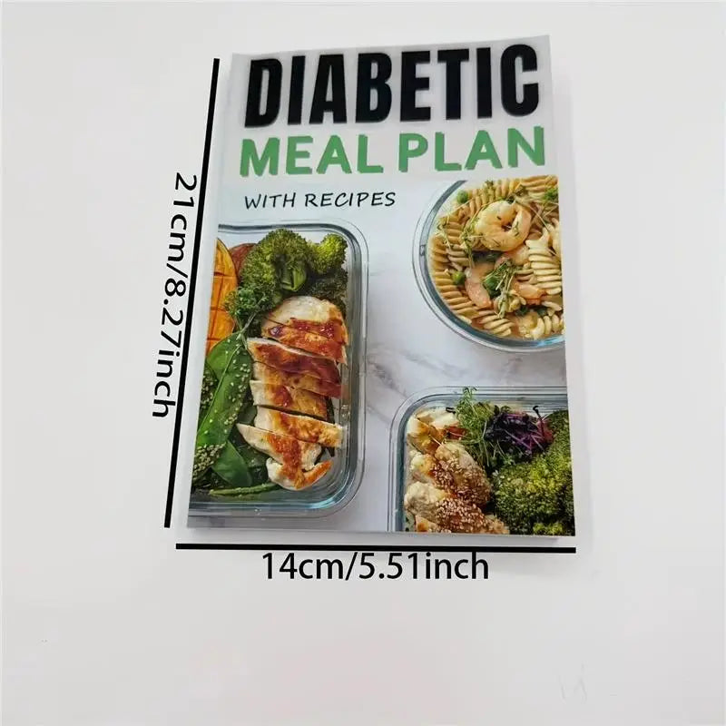 Professional Meal Planner Recipes Book 7-Day Diet Plan Blood Sugar
