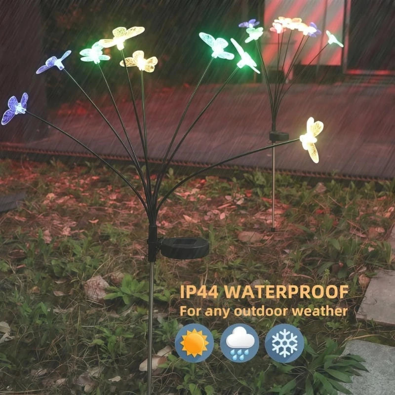 Solar Butterfly Garden Lights – Waterproof Christmas Outdoor Decor
