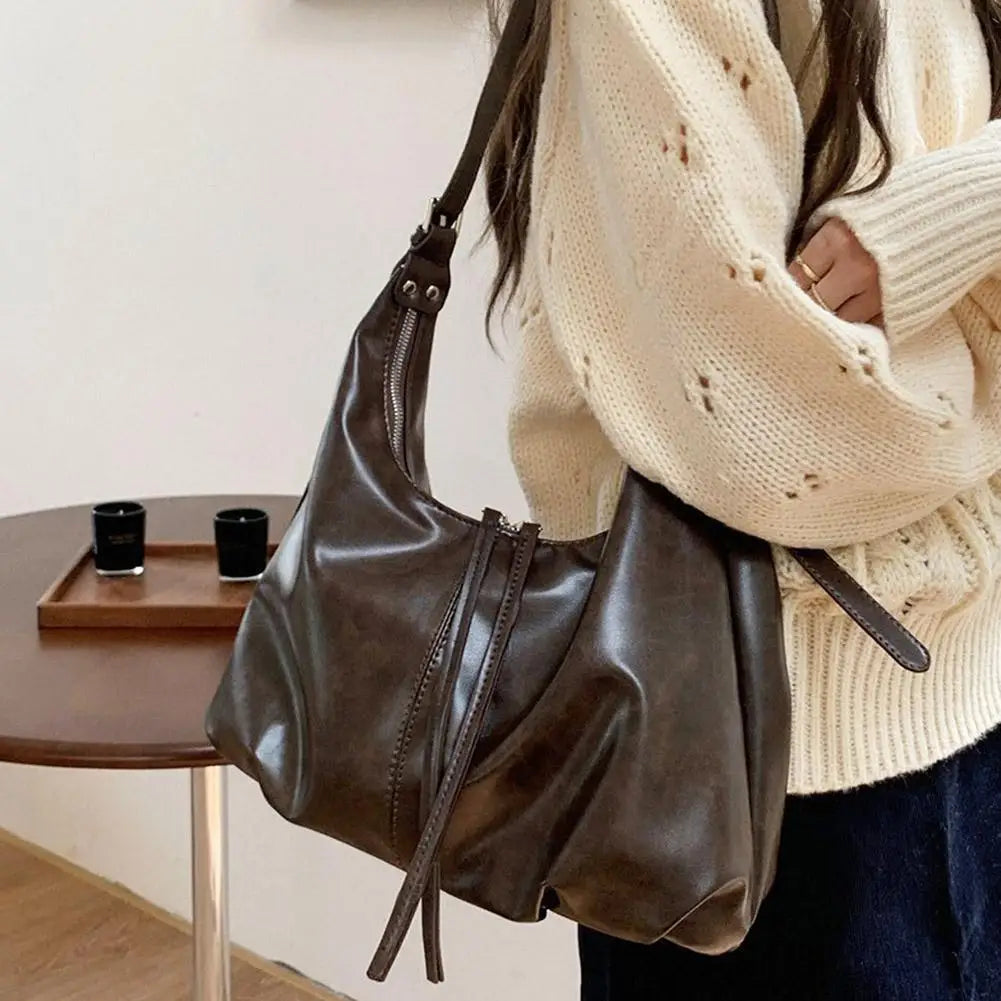 Korean Style Large Tote Bag | Women's Crossbody Shoulder Bag