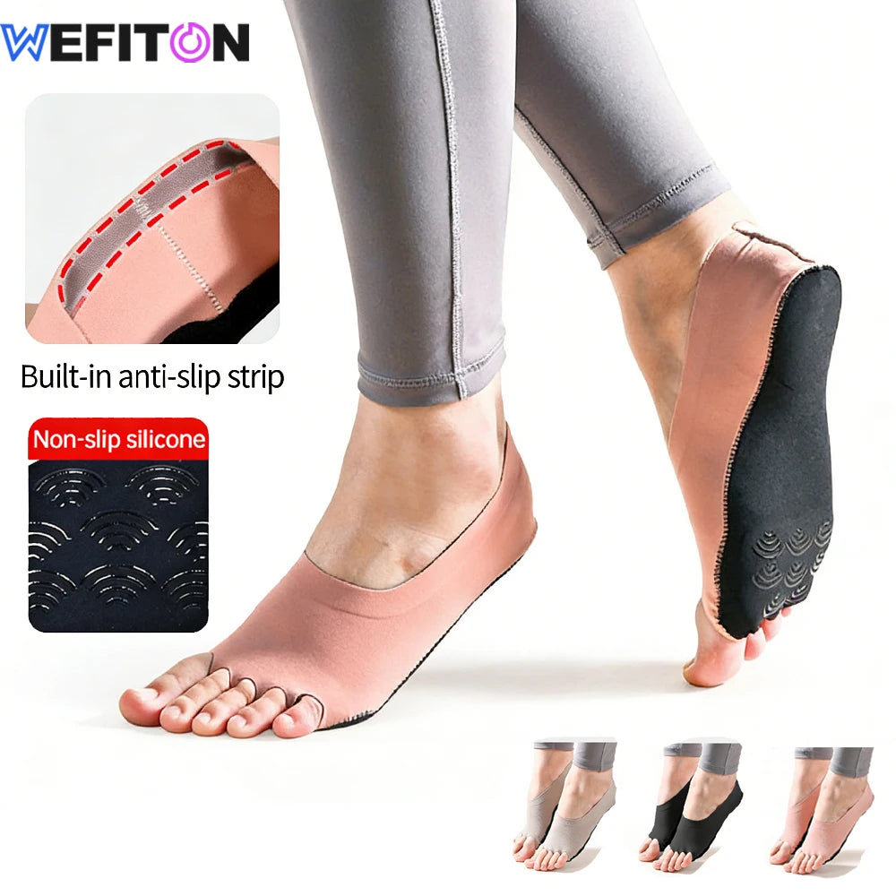 Women's Toeless Non-Slip Yoga Socks | Pilates, Ballet & Dance Non-Slip Yoga Socks Peaceful Pleasures Health and Wellness