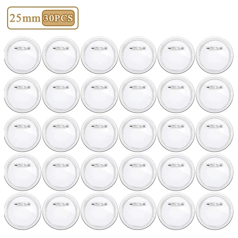 DIY Badge Making Kit – Acrylic Flip Pin Brooch 25mm & 58mm