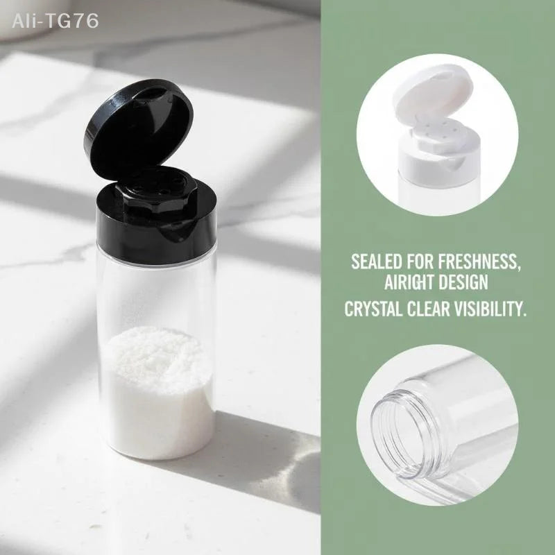 100g Empty Refillable Loose Powder Sifter Jar | Travel Cosmetic