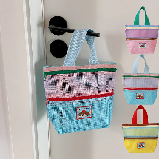 Mesh Shower Caddy Bag | Hanging Toiletry Organizer for Travel Hanging Toiletry Bag Peaceful Pleasures Health and Wellness