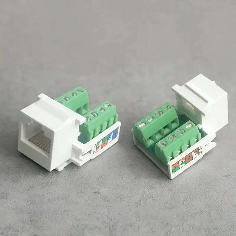 RJ45 CAT6 Shielded Panel Mount Network Socket Module | 1–2 Pack