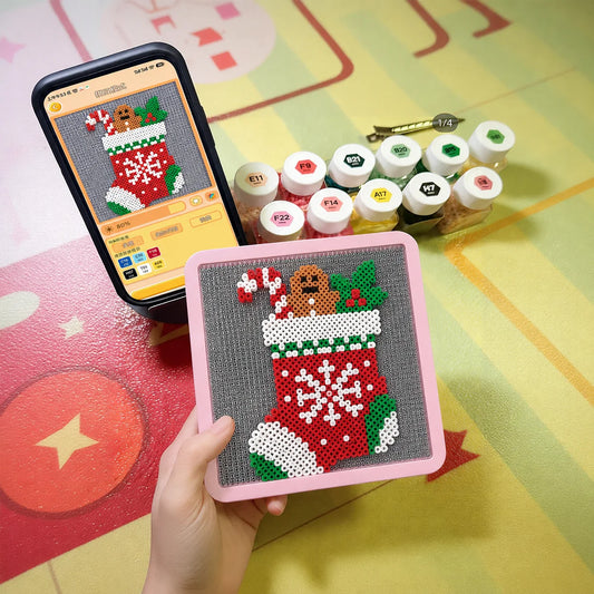 Smart LED Fuse Bead Art Pegboard | App-Controlled DIY Gift LED Craft Pegboard Peaceful Pleasures Health and Wellness