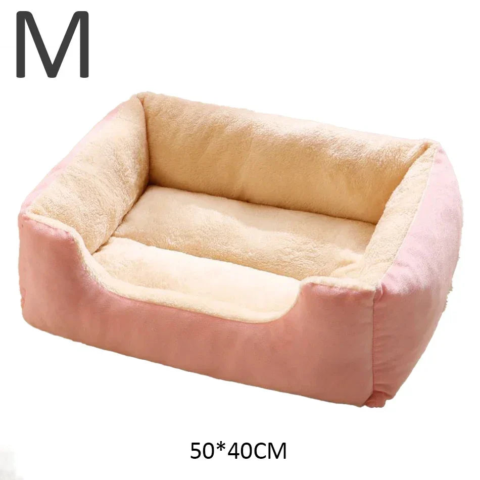 Waterproof Plush Pet Bed – Warm Mat for Dogs & Cats S/M/L