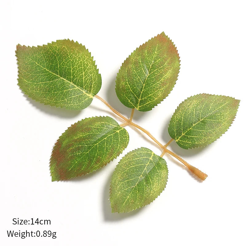 Silk Artificial Leaves for Wedding & Home Decor – 10/30/50 Pcs