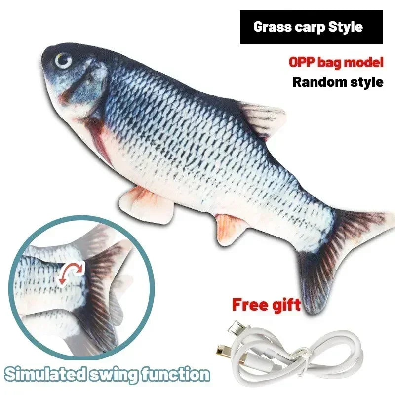 Floppy Fish Cat Toy – USB Rechargeable Interactive Cat Toy