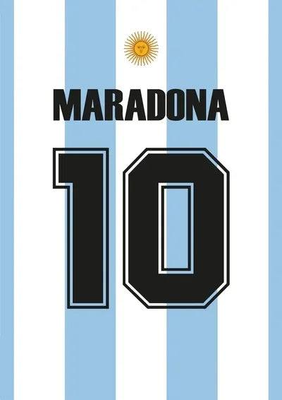 Football Legend Jersey Canvas Poster | Sports Star Wall Art