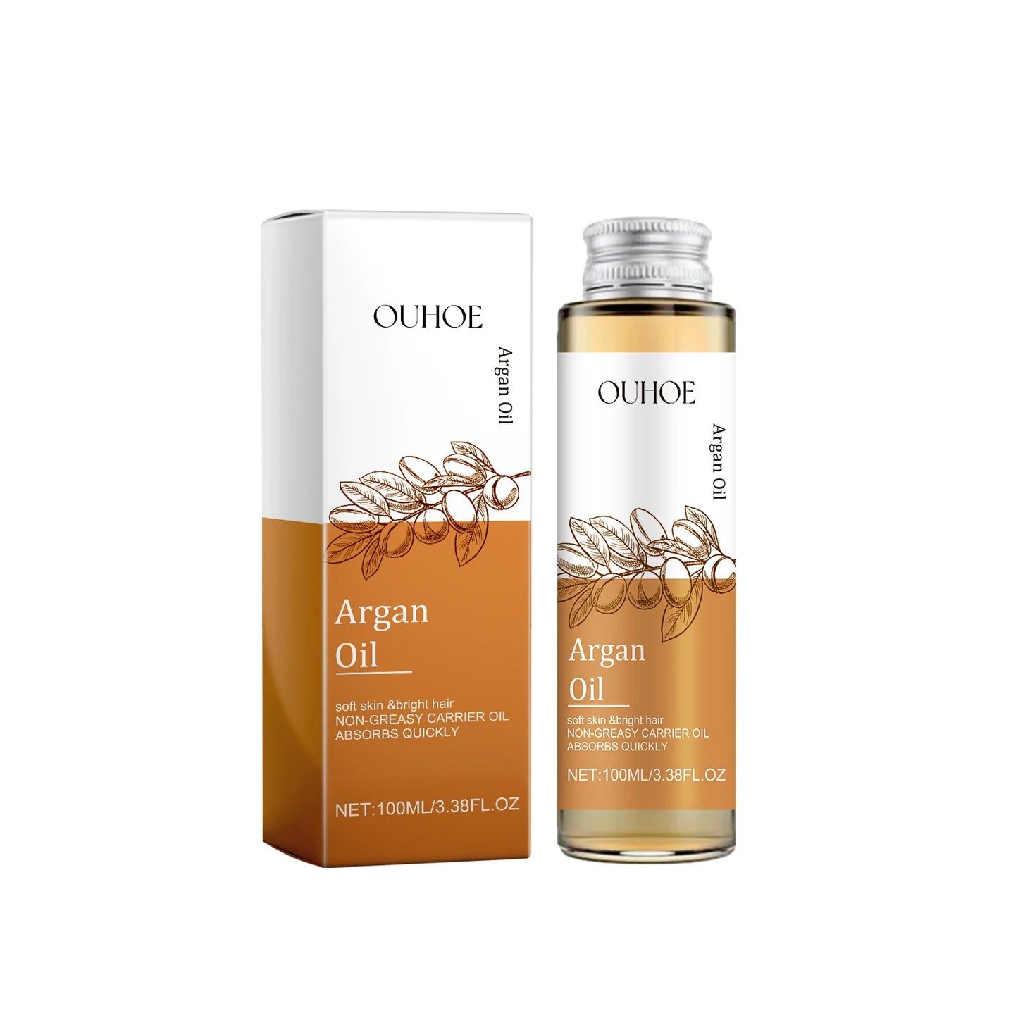 Pure Cold Pressed Moroccan Argan Oil – Skin, Hair, Nails 100ml