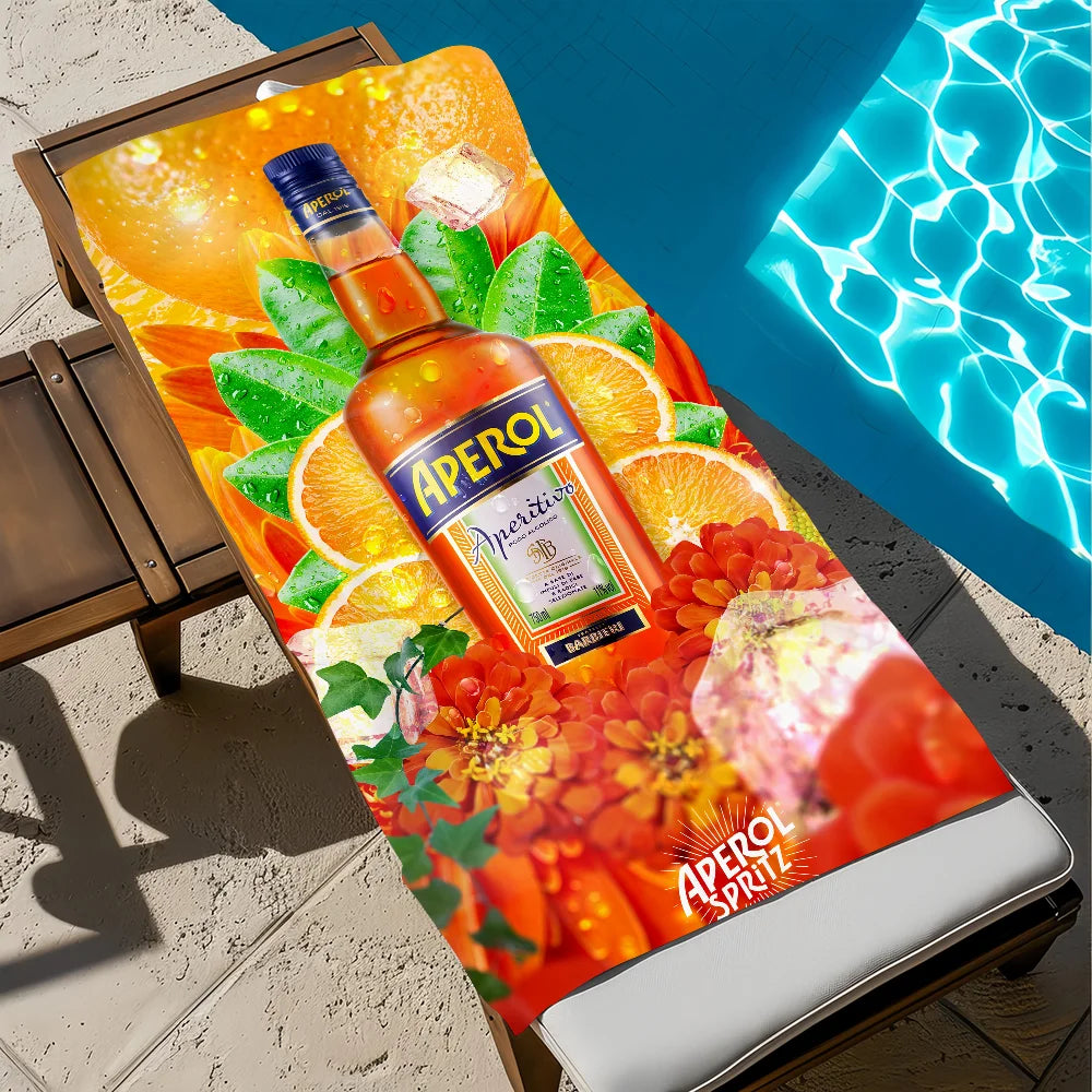 Orange Quick-Dry Beach Towel | Soft Pool & Travel Towel
