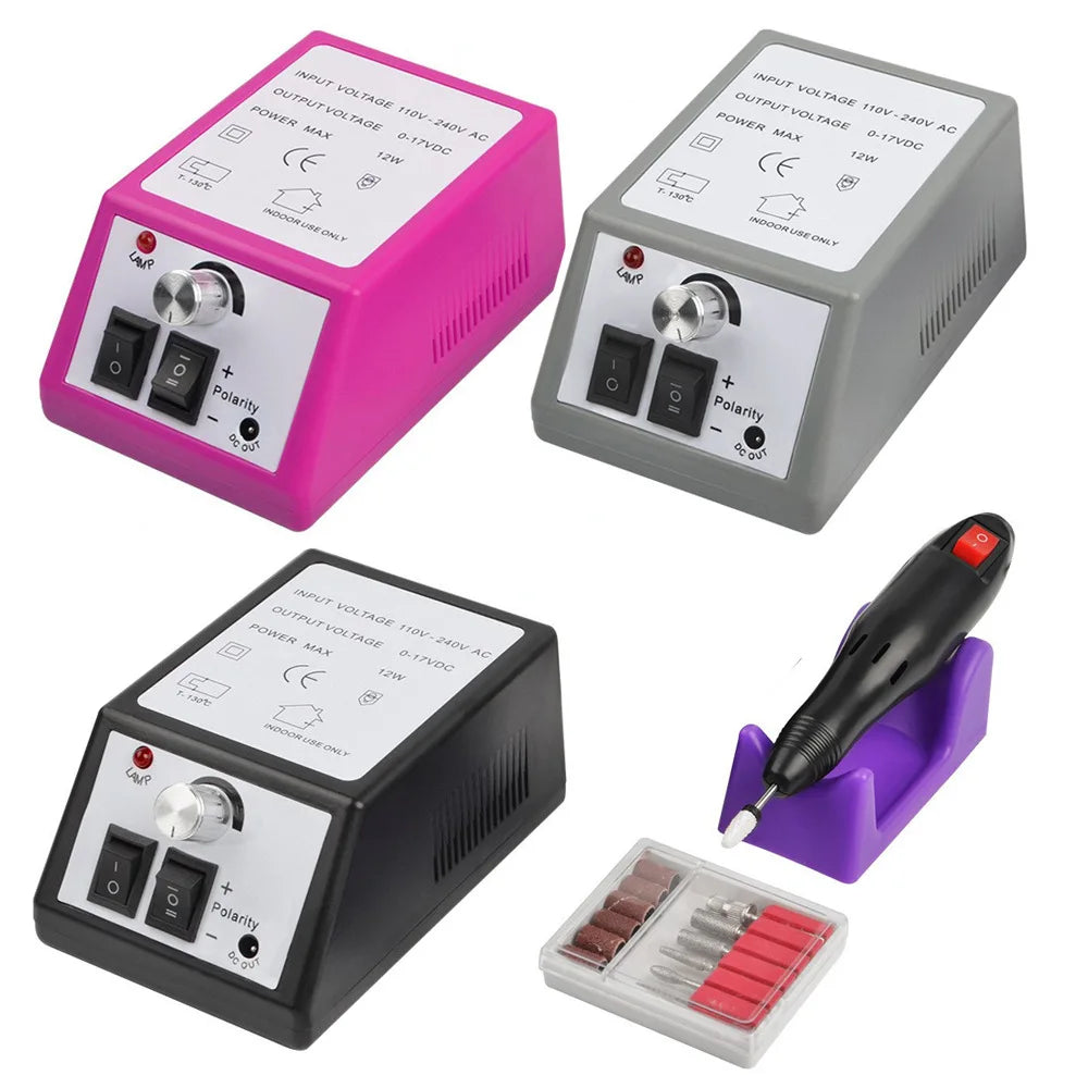 Professional Electric Nail Drill Machine Set | Nail Art Tool