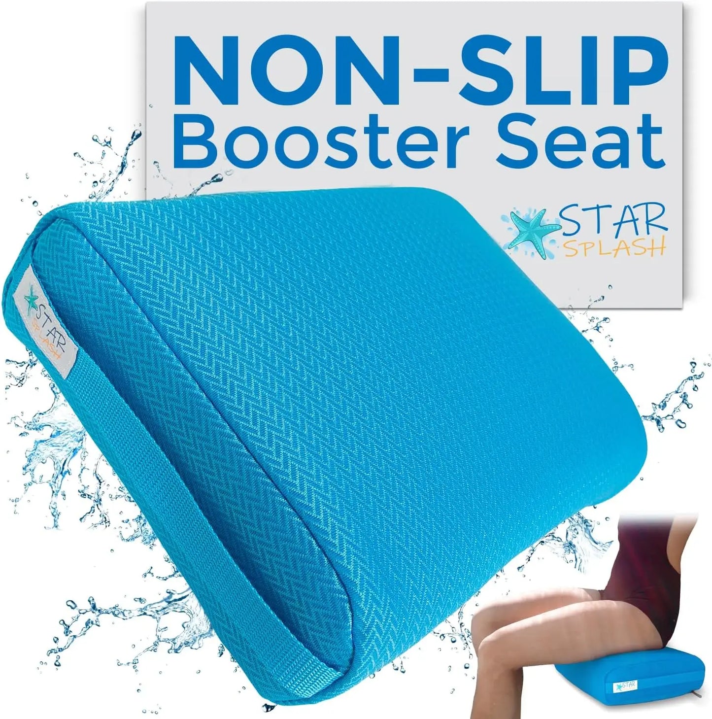 Inflatable Hot Tub Booster Seat – Non-Slip Cushion, 15x12x5" Peaceful Pleasures Health and Wellness United States