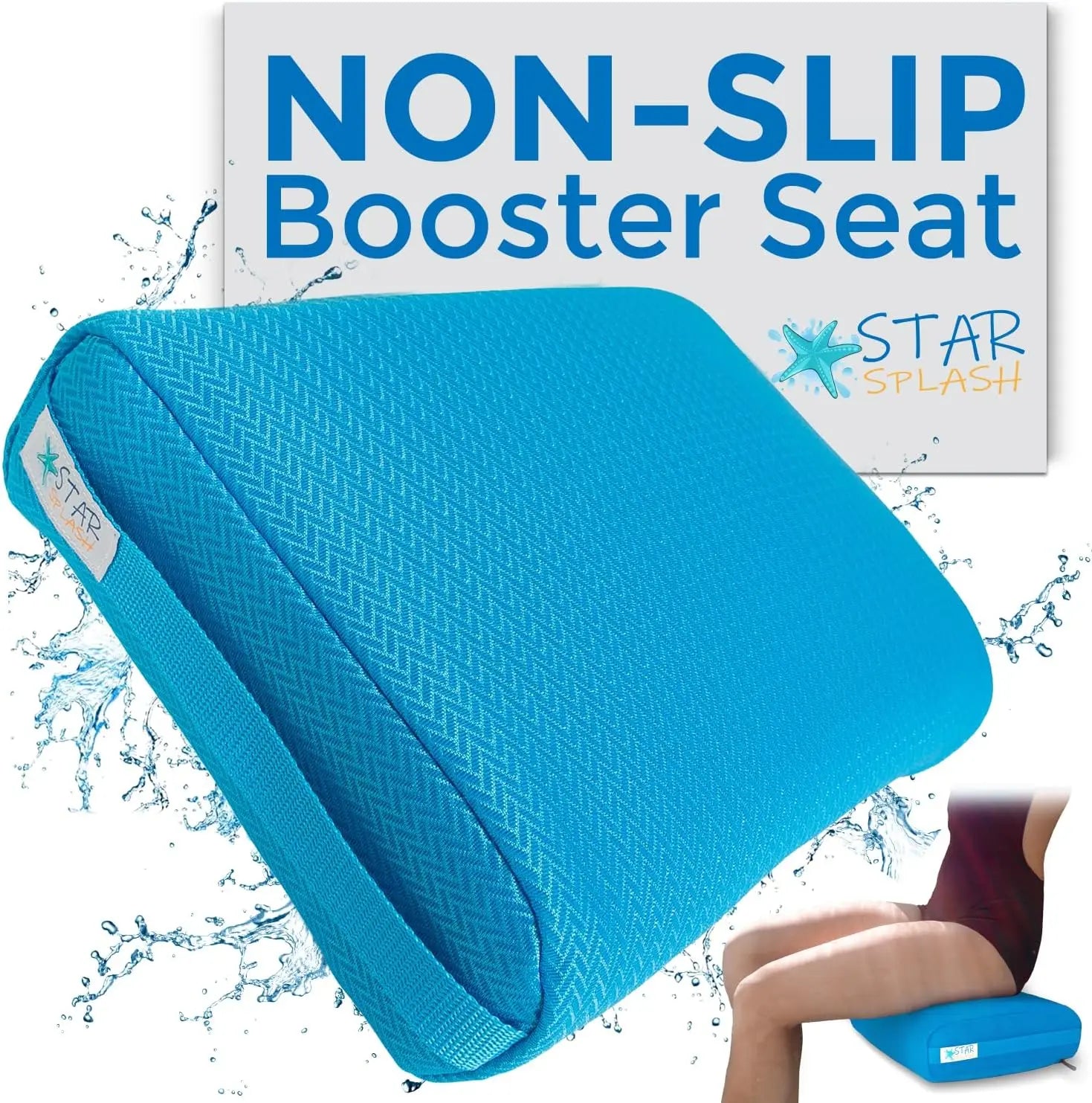 Inflatable Hot Tub Booster Seat – Non-Slip Cushion, 15x12x5" Peaceful Pleasures Health and Wellness United States