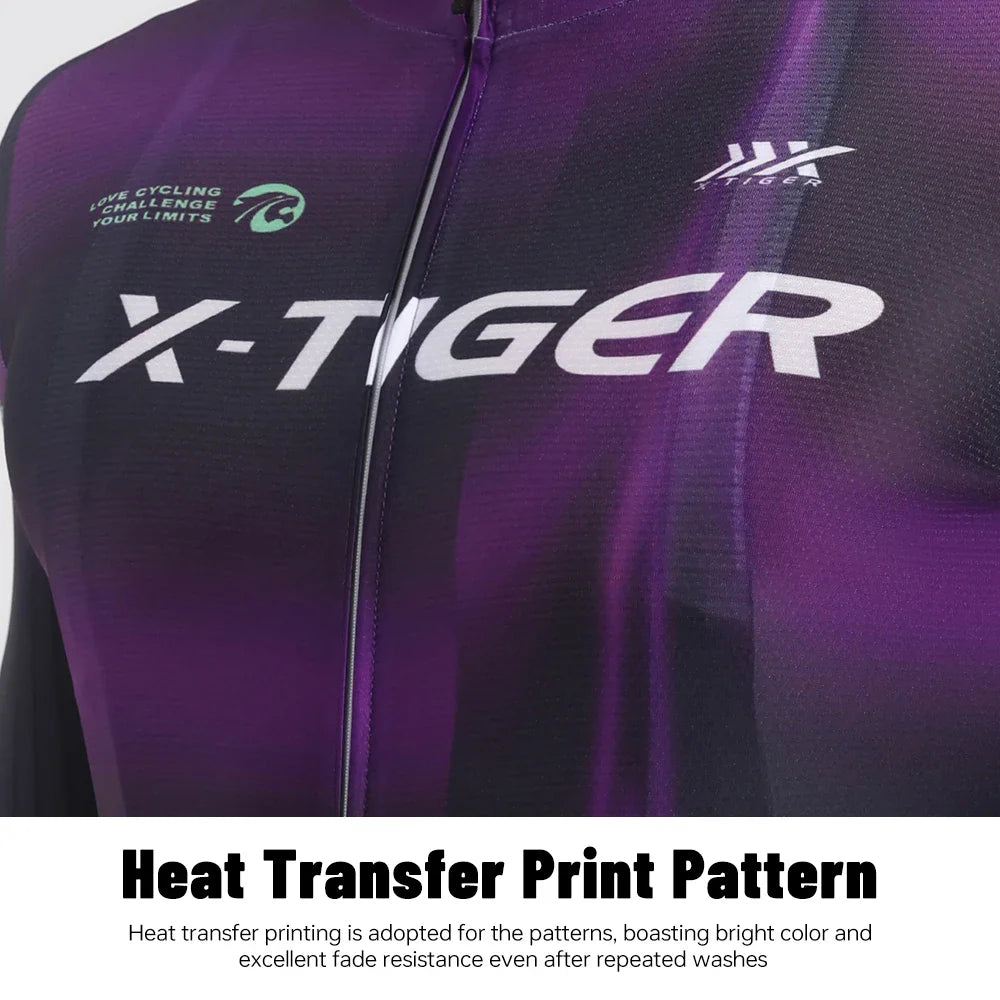 X-TIGER Men's Cycling Jersey Short Sleeve | 3 Pockets, UV