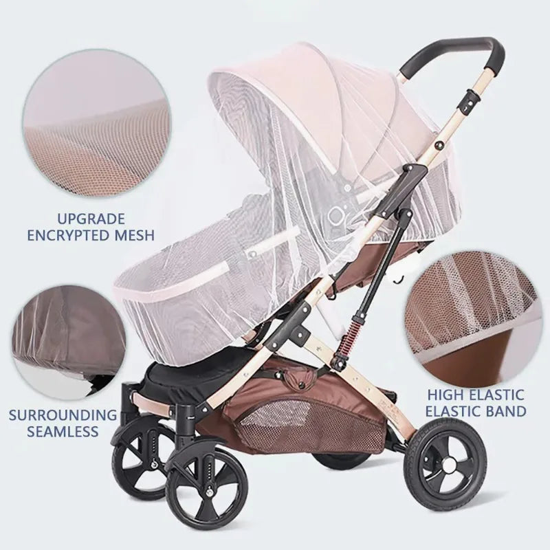 Baby Stroller Mosquito Net & Sunshade Cover – Universal Fit
