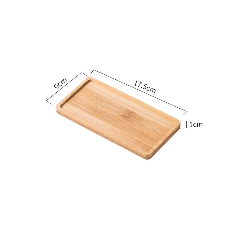 Wooden Vanity Tray – Bathroom Countertop Organizer for Soap, Candles & Jewelry