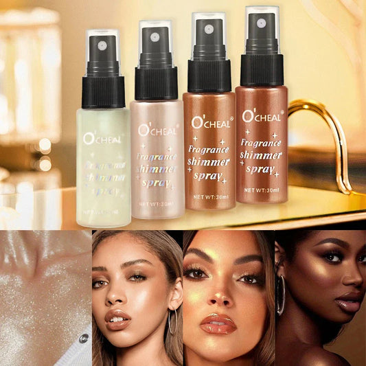 Waterproof Glitter Flash Spray – Face, Body & Neck Shimmer Body Glitter Spray Oasis Select