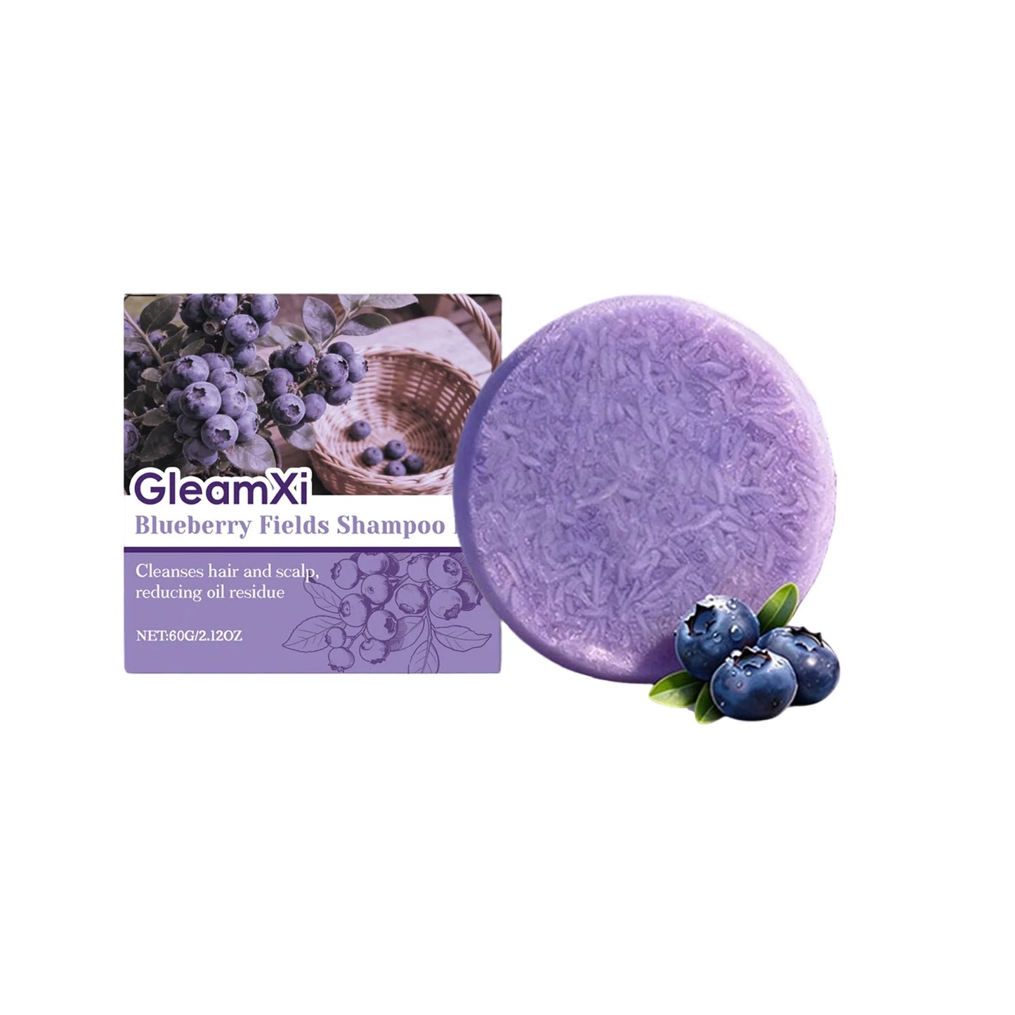 Gentle Cleansing Shampoo Bar Hydrating Strengthen Hair Roots Scalp Treatment Shiny Hair Lasting Fragrance Smoothing Shampoo Soap Peaceful Pleasures Health and Wellness 60g boxed
