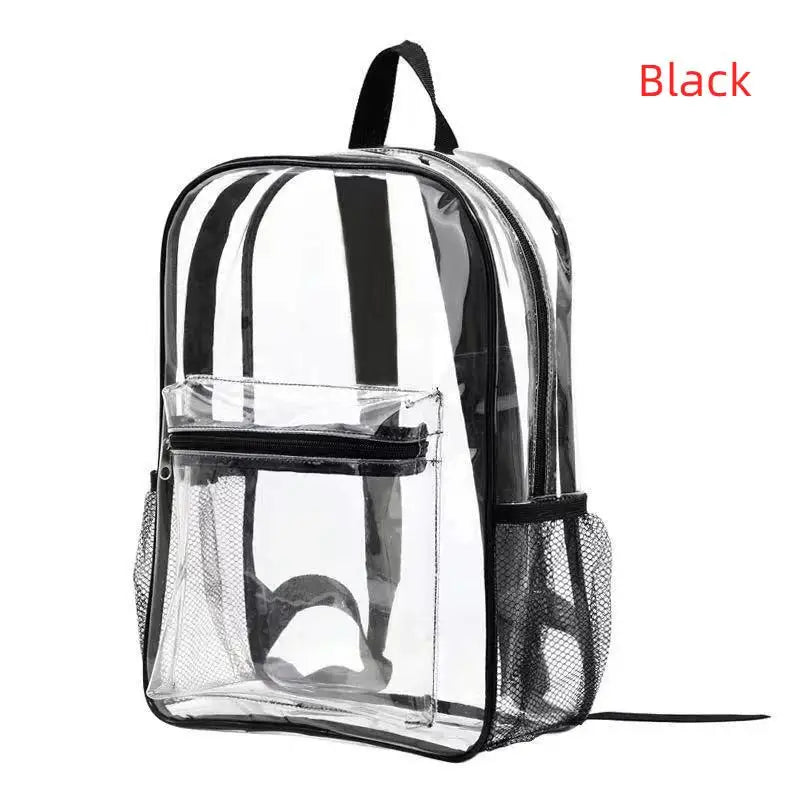 Clear PVC Stadium Backpack | Waterproof Dual Zipper 20–35L
