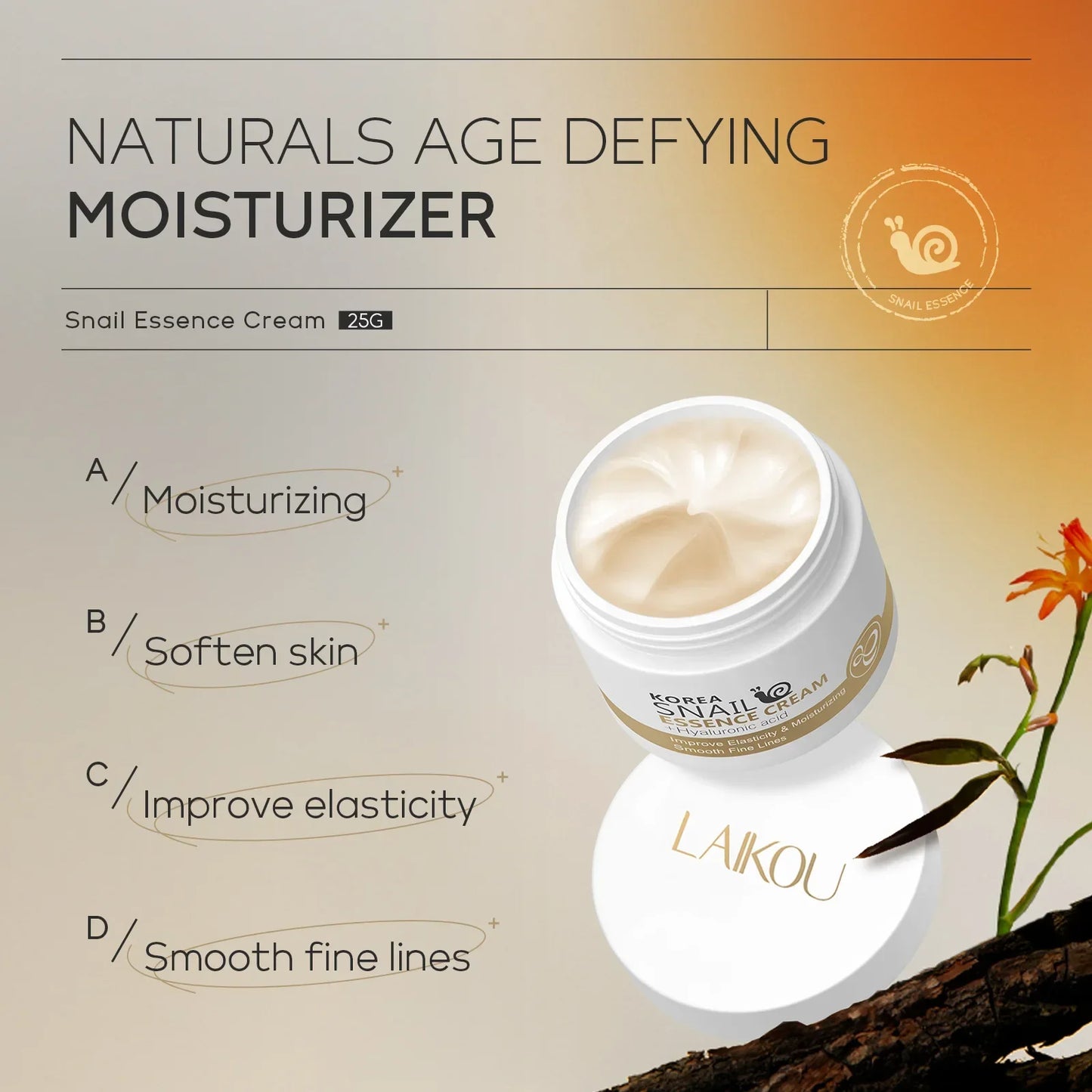 LAIKOU Snail Collagen Face Cream 25g – Moisturizer All Skin